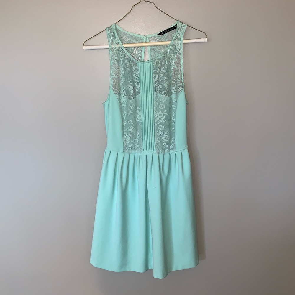 Zara | Scuba mini dress with pockets